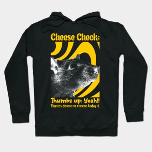 Cheese Check Rat Hoodie